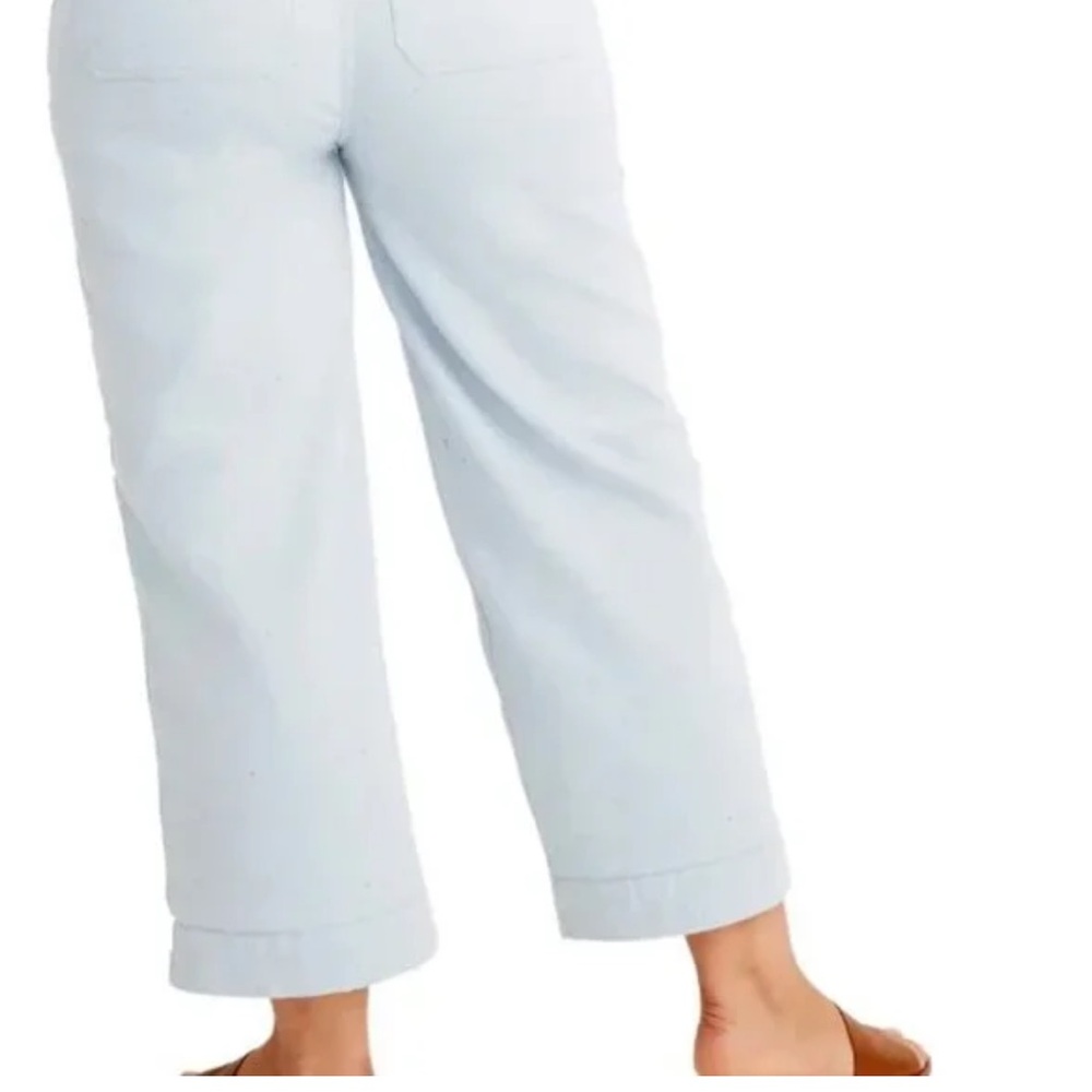 Madewell slim Emmett wide leg Light Blue Cropped Pants